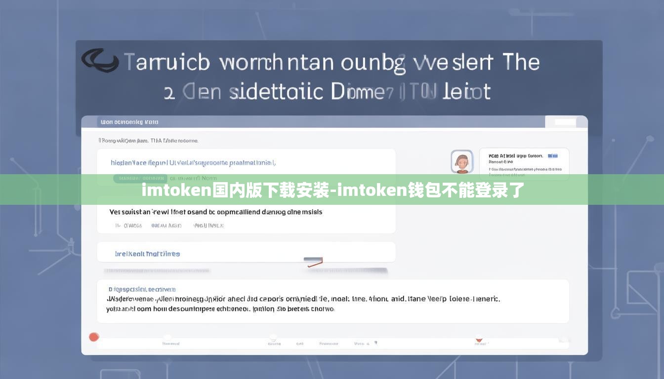 imtoken国内版下载安装-imtoken钱包不能登录了