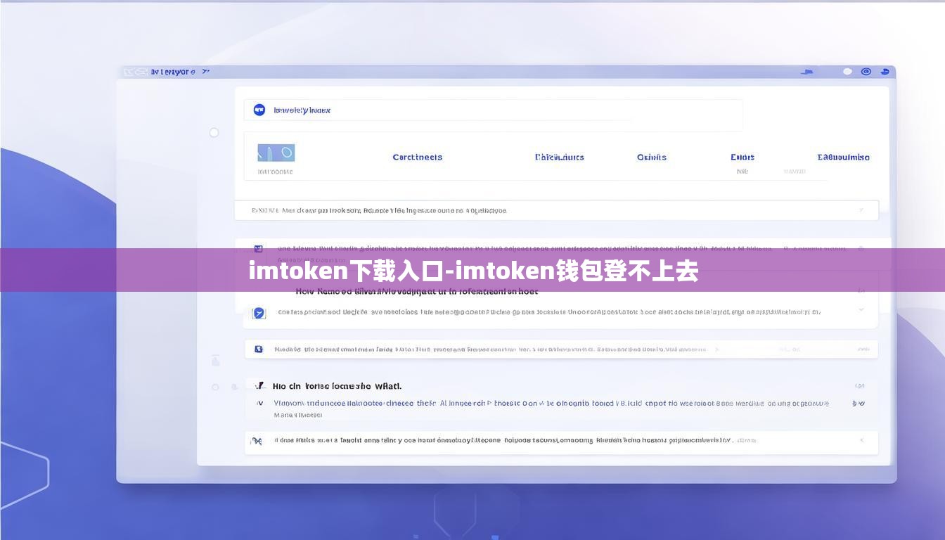 imtoken下载入口-imtoken钱包登不上去