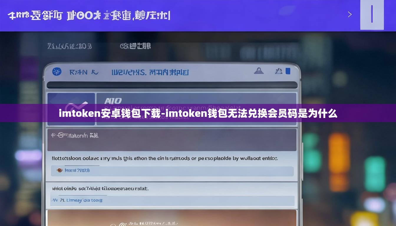 imtoken安卓钱包下载-imtoken钱包无法兑换会员码是为什么