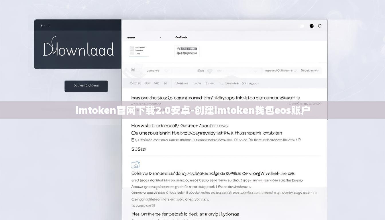 imtoken官网下载2.0安卓-创建imtoken钱包eos账户