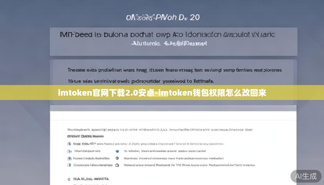 imtoken官网下载2.0安卓-imtoken钱包权限怎么改回来