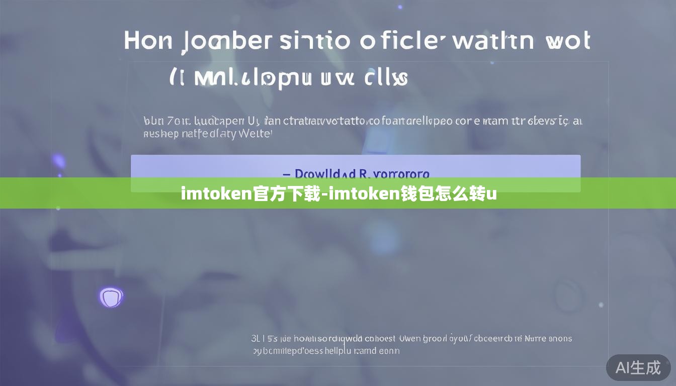 imtoken官方下载-imtoken钱包怎么转u