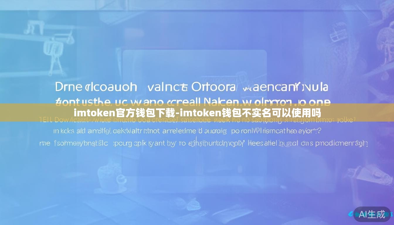 imtoken官方钱包下载-imtoken钱包不实名可以使用吗