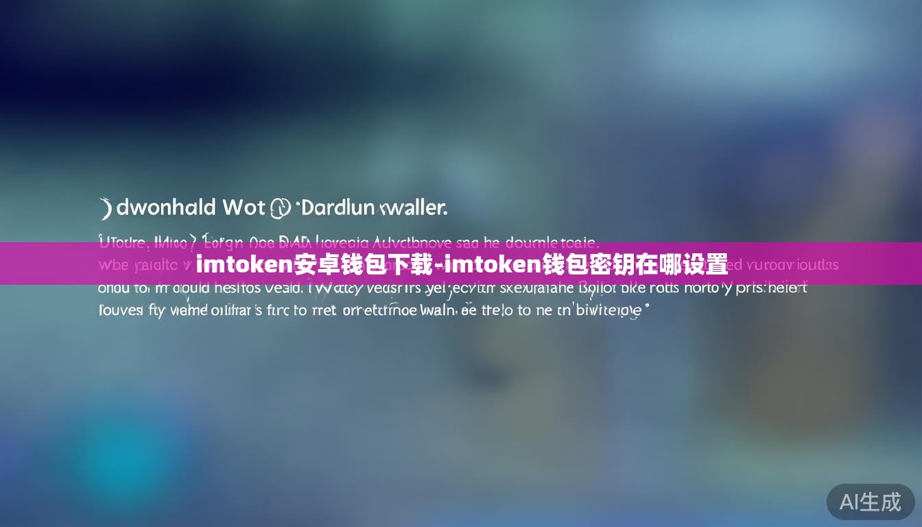 imtoken安卓钱包下载-imtoken钱包密钥在哪设置 imtoken安卓钱包下载-imtoken钱包密钥在哪设置