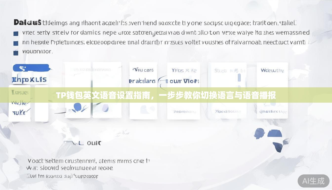 TP钱包英文语音设置指南,一步步教你切换语言与语音播报 TP钱包英文语音设置指南,一步步教你切换语言与语音播报