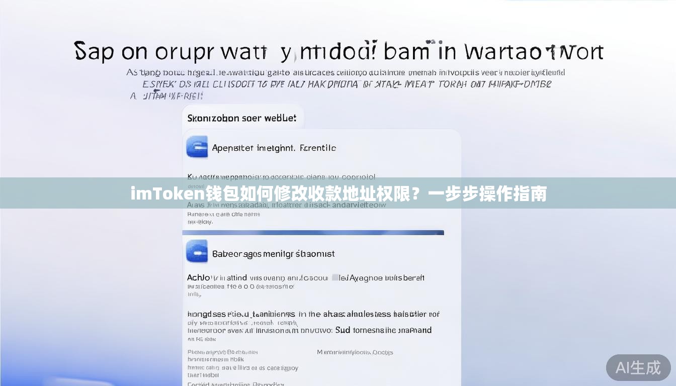 imToken钱包如何修改收款地址权限？一步步操作指南