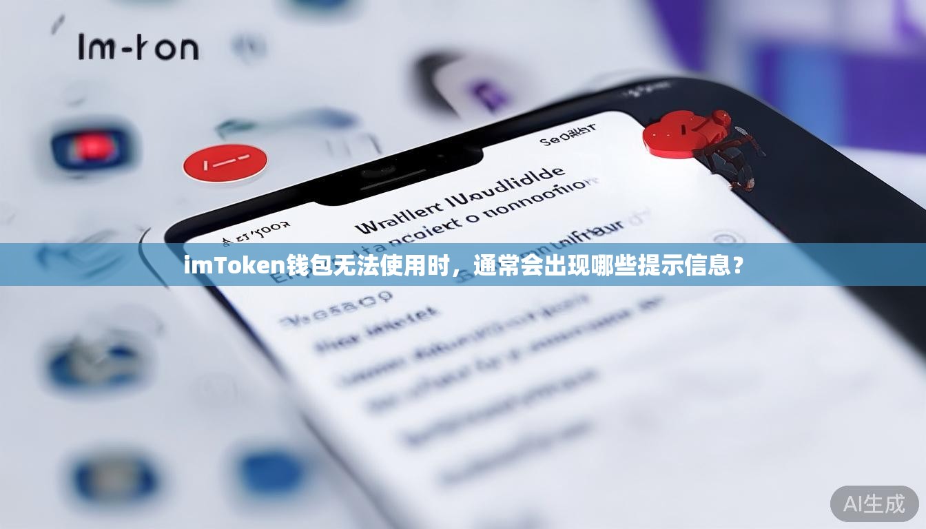 imToken钱包无法使用时，通常会出现哪些提示信息？