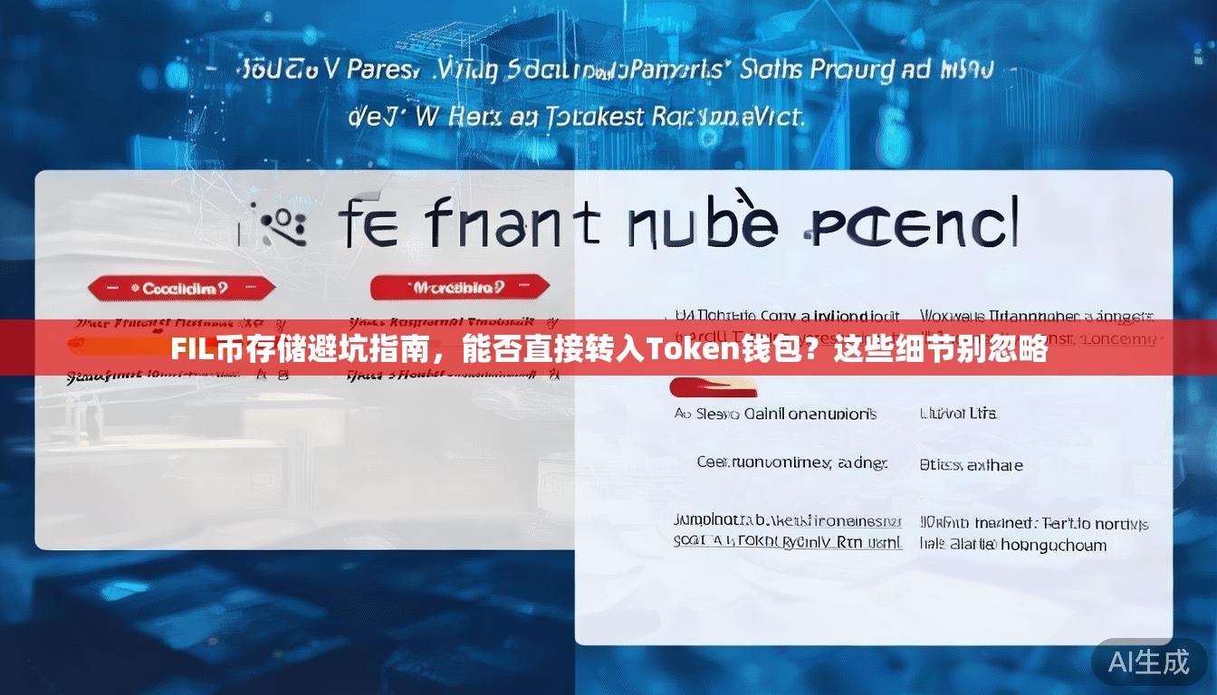 FIL币存储避坑指南，能否直接转入Token钱包？这些细节别忽略
