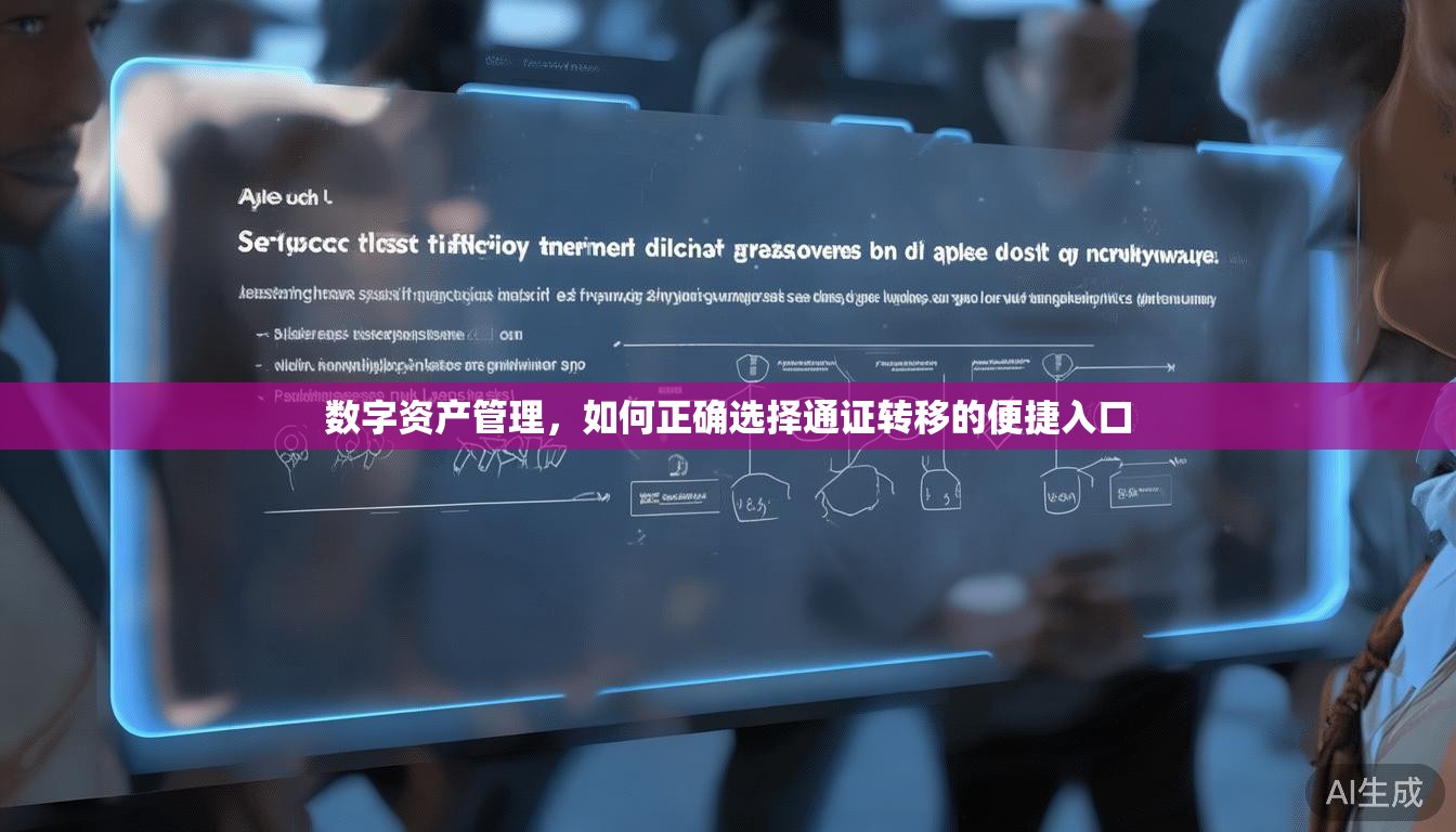 数字资产管理，如何正确选择通证转移的便捷入口