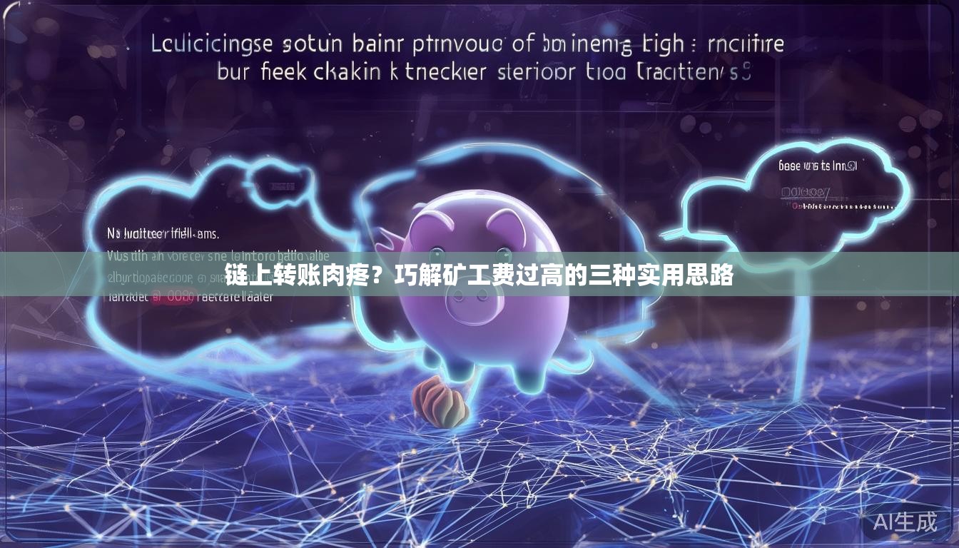 链上转账肉疼？巧解矿工费过高的三种实用思路